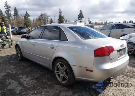 2007 Audi A4 2.0T z USA, uszkodzony, nr VIN WAUDF78E87A206922